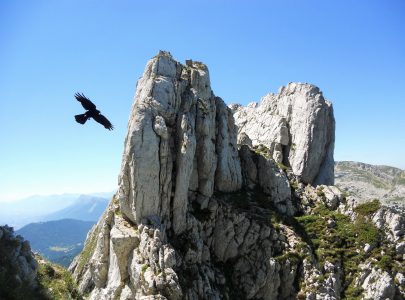 Une double brèche et des arêtes